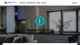 What Visionapartments.com website looked like in 2023 (1 year ago)