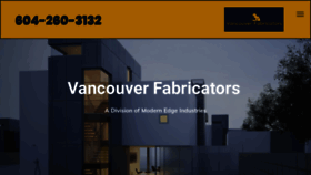 What Vancouverfabricators.com website looked like in 2023 (1 year ago)