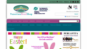 What Venetianbeadshop.com website looked like in 2023 (1 year ago)