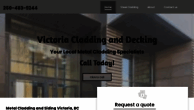 What Victoriacladdinganddecking.com website looked like in 2023 (1 year ago)
