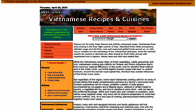 What Vietnamese-recipes.com website looked like in 2023 (1 year ago)