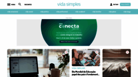 What Vidasimples.co website looked like in 2023 (2 years ago)