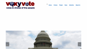 What Voxyvote.com website looked like in 2023 (This year)