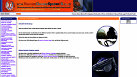 What Vacuumcleanersparesuk.co.uk website looked like in 2023 (1 year ago)