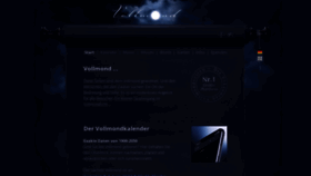 What Vollmond.info website looked like in 2023 (This year)