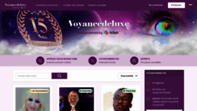 What Voyancedeluxe.com website looked like in 2023 (This year)