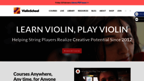 What Violinschool.com website looked like in 2023 (1 year ago)