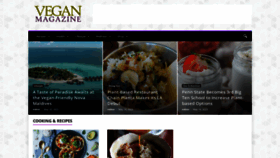 What Vegan-magazine.com website looked like in 2023 (This year)