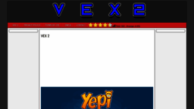 What Vex2.org website looked like in 2023 (This year)