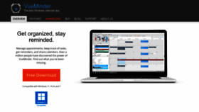 What Vueminder.com website looked like in 2023 (2 years ago)