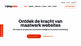 What Vrijdagonline.nl website looked like in 2023 (This year)