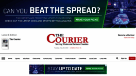 What Vintonjacksoncourier.com website looked like in 2023 (This year)