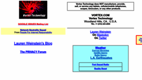 What Vortex.com website looked like in 2023 (This year)
