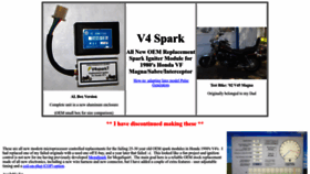 What V4spark.com website looked like in 2023 (This year)
