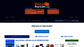 What Vistaauction.com website looked like in 2023 (This year)