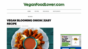 What Veganfoodlover.com website looked like in 2023 (This year)