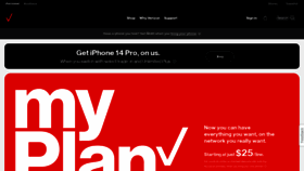 What Verizonwireless.com website looked like in 2023 (This year)
