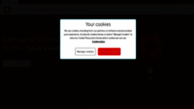 What Vodafone.co.uk website looked like in 2023 (This year)