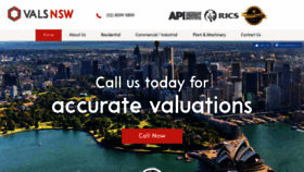 What Valsnsw.com.au website looked like in 2023 (This year)