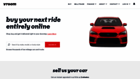 What Vroom.com website looked like in 2023 (3 years ago)