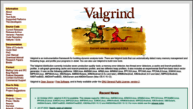 What Valgrind.org website looked like in 2023 (2 years ago)
