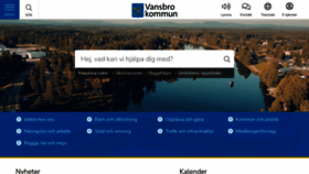 What Vansbro.se website looked like in 2023 (This year)