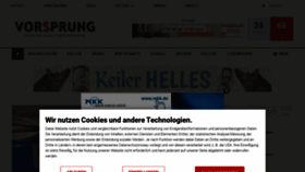 What Vorsprung-online.de website looked like in 2023 (This year)