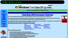 What Vb-helper.com website looked like in 2023 (This year)