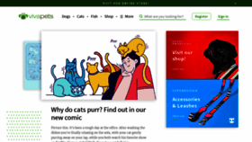 What Vivapets.com website looked like in 2023 (This year)