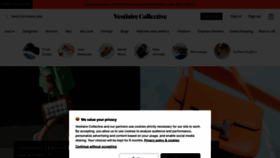 What Vestiairecollective.com website looked like in 2023 (This year)