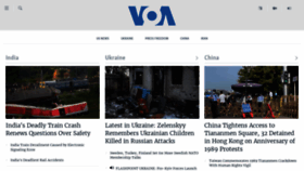 What Voanews.eu website looked like in 2023 (This year)