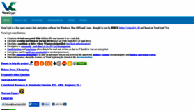 What Veracrypt.fr website looked like in 2023 (This year)