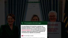 What Volkssolidaritaet.de website looked like in 2023 (This year)