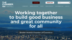 What Victoriachamber.ca website looked like in 2023 (This year)
