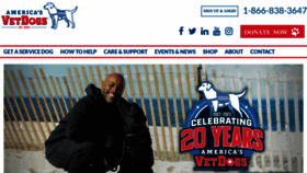 What Vetdogs.org website looked like in 2023 (This year)