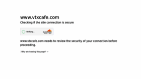 What Vtxcafe.com website looked like in 2023 (This year)