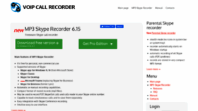 What Voipcallrecording.com website looked like in 2023 (This year)