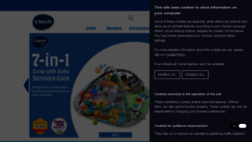 What Vtech.co.uk website looked like in 2023 (This year)