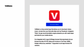 What Vidmate.fan website looked like in 2023 (This year)