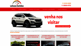 What Velozesbatidos.com.br website looked like in 2023 (This year)