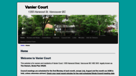 What Vaniercourt.ca website looked like in 2023 (This year)