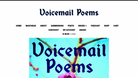 What Voicemailpoems.org website looked like in 2023 (This year)