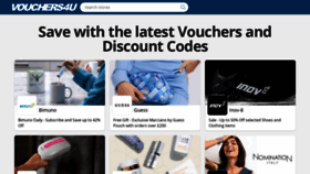 What Vouchers4u.com website looked like in 2023 (This year)