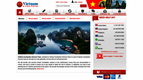 What Vietnamvisacorp.com website looked like in 2023 (This year)