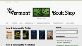 What Vermontbookshop.com website looked like in 2023 (This year)