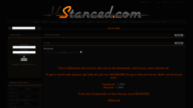 What Vstanced.com website looked like in 2023 (This year)