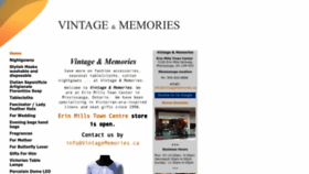 What Vintagememorie.com website looked like in 2023 (This year)