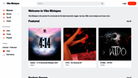 What Vibemixtapes.com website looked like in 2023 (This year)