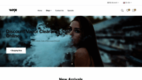 What Vapingup.com website looked like in 2023 (This year)