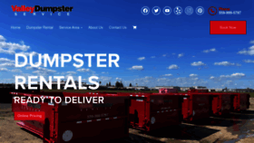 What Valleydumpsterservice.com website looked like in 2023 (This year)
